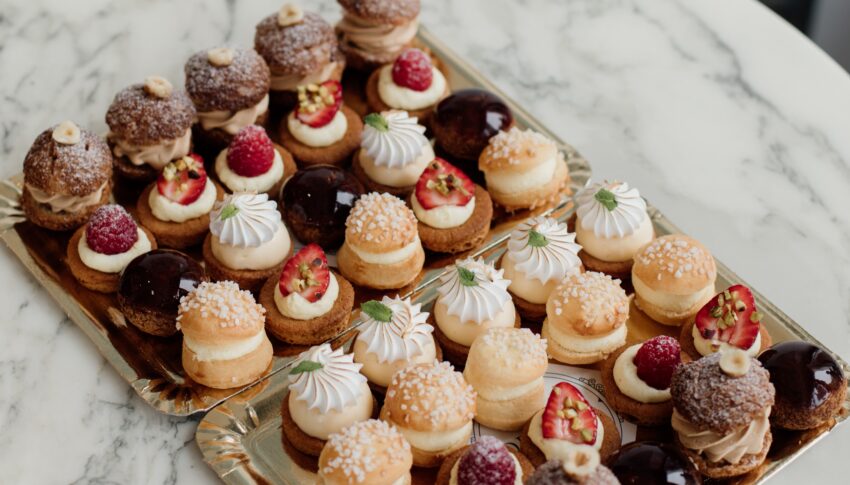 plateau mignardises opaline